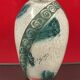 Vintage art déco pâte de verre décor géométrique, signé legras h 16 cm