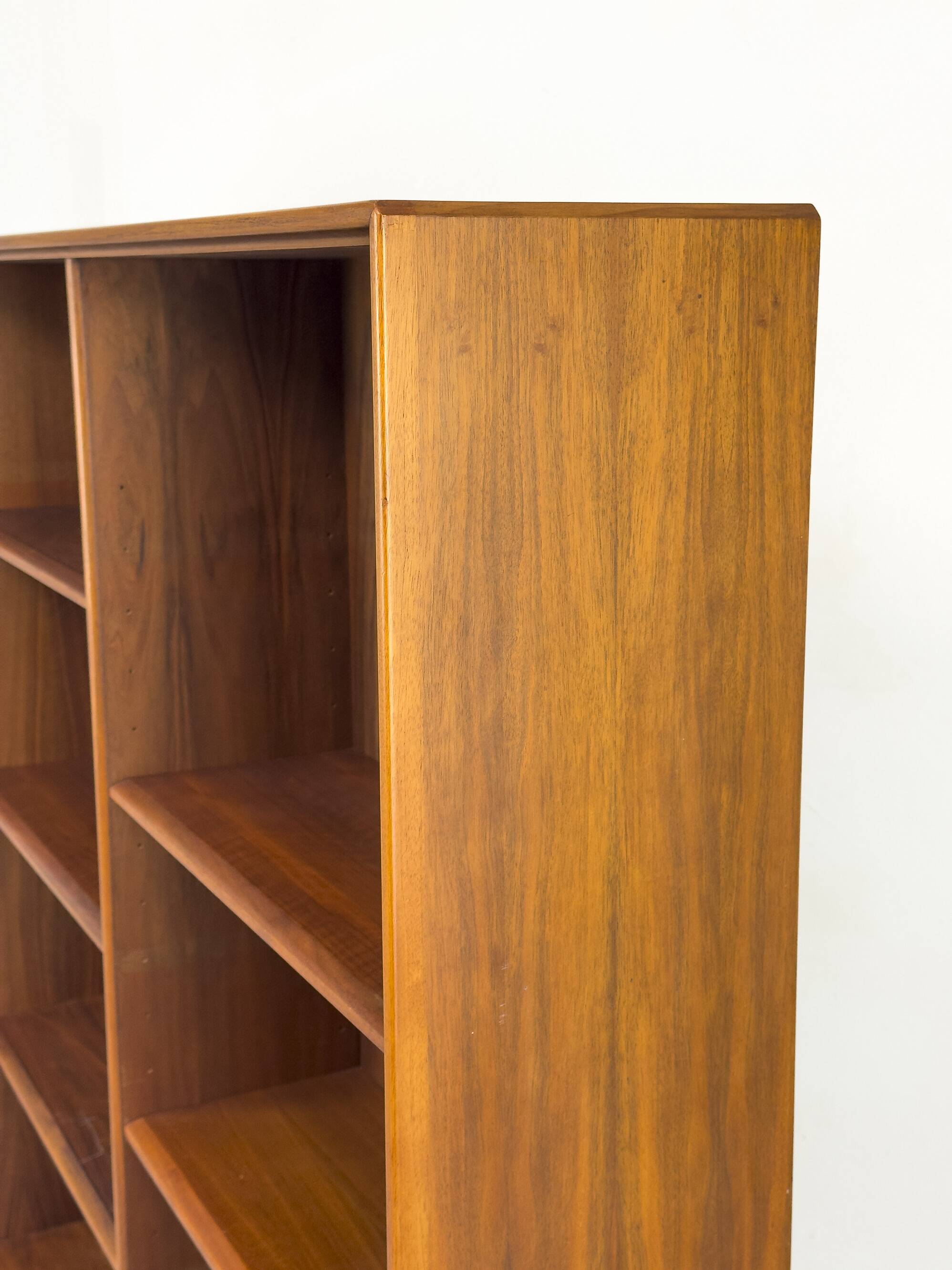 Large Walnut Bookcase by Bertil Fridhagen for Bodafors, 1969
