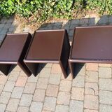 3 tables gigognes de Peter Ghyczy pour Horn Collection 1970