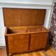 Solid oak toy chest