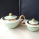 Pair of Limoges porcelain teapots