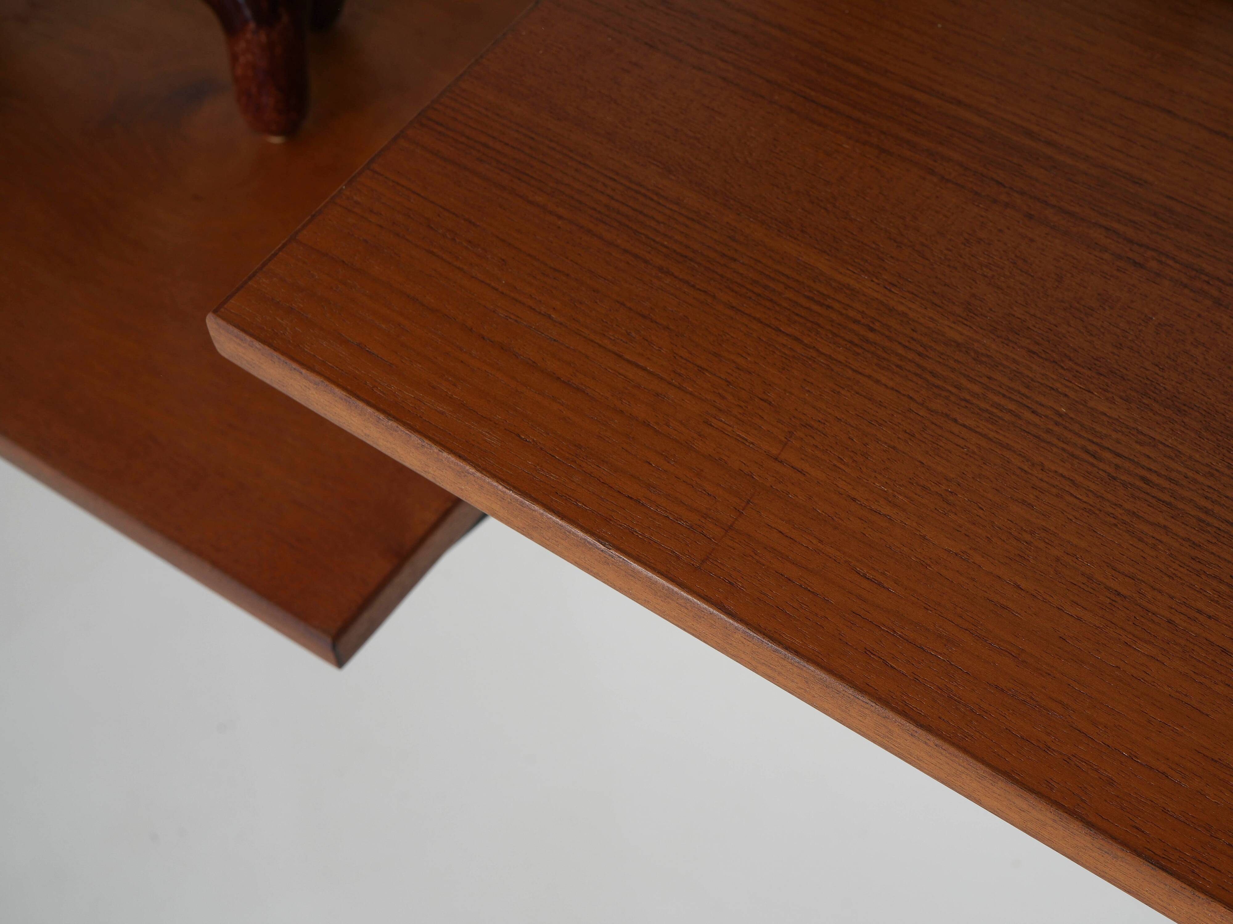 Modular shelving from the 1960s — Danish teak veneer wall system