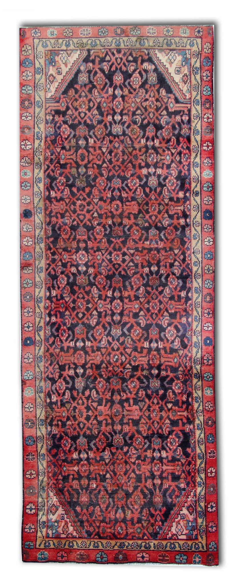 Tapis persan vintage fait à la main tapis de laine traditionnel - 105x280cm