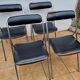 Set of 4 vintage folding chairs Plichaise Souvignet 70s