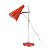Lampe de bureau rouge Josef Hurka des années 1960 pour Lidokov, Tchécoslovaquie