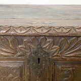 Coffre en chêne massif, XVIIIème siècle