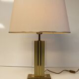 Table lamp in lucite and brass style Hollywood Regency 70's