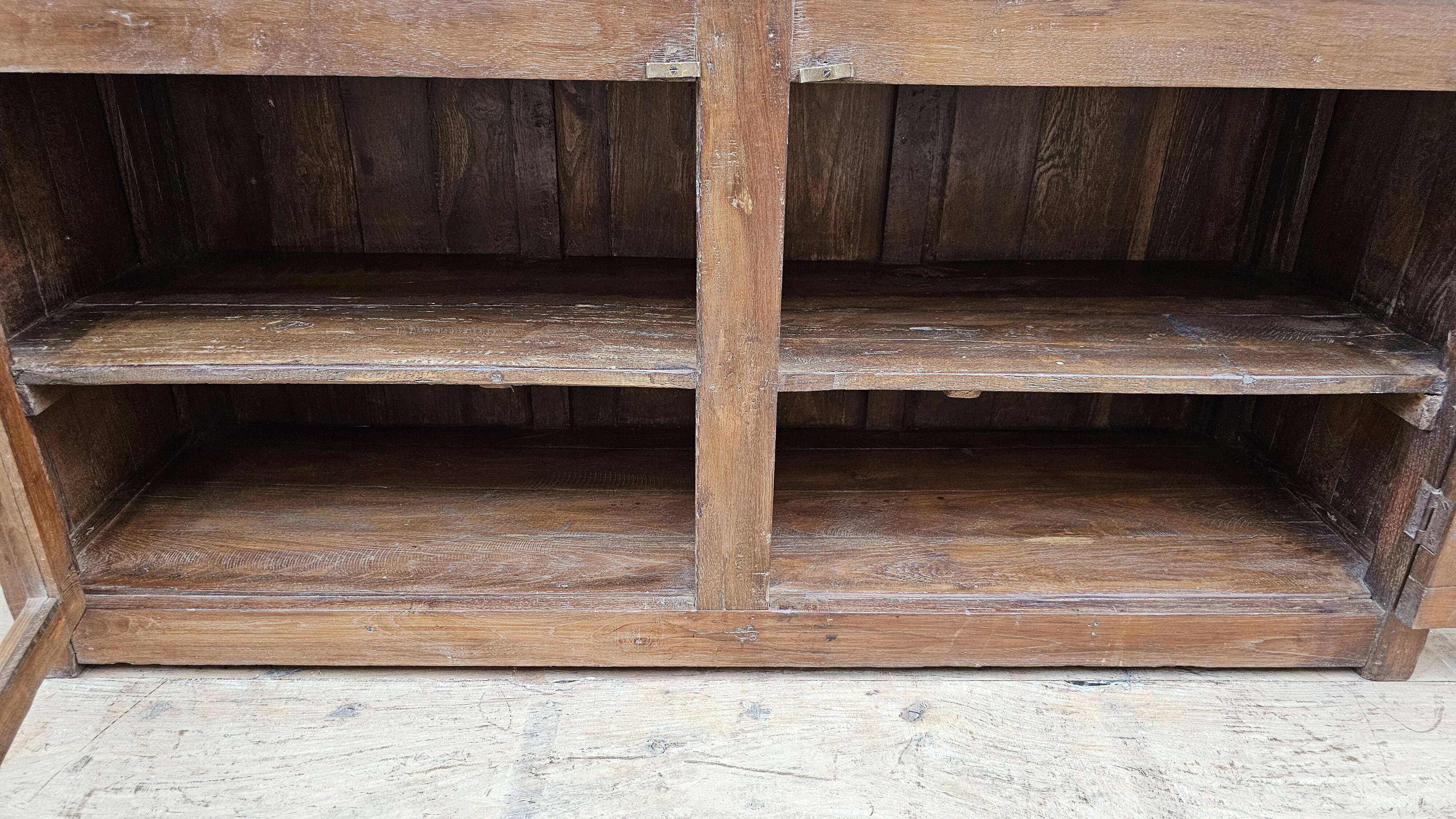Buffet - glass TV cabinet in Burmese teak