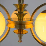 Brass chandelier, 1920s