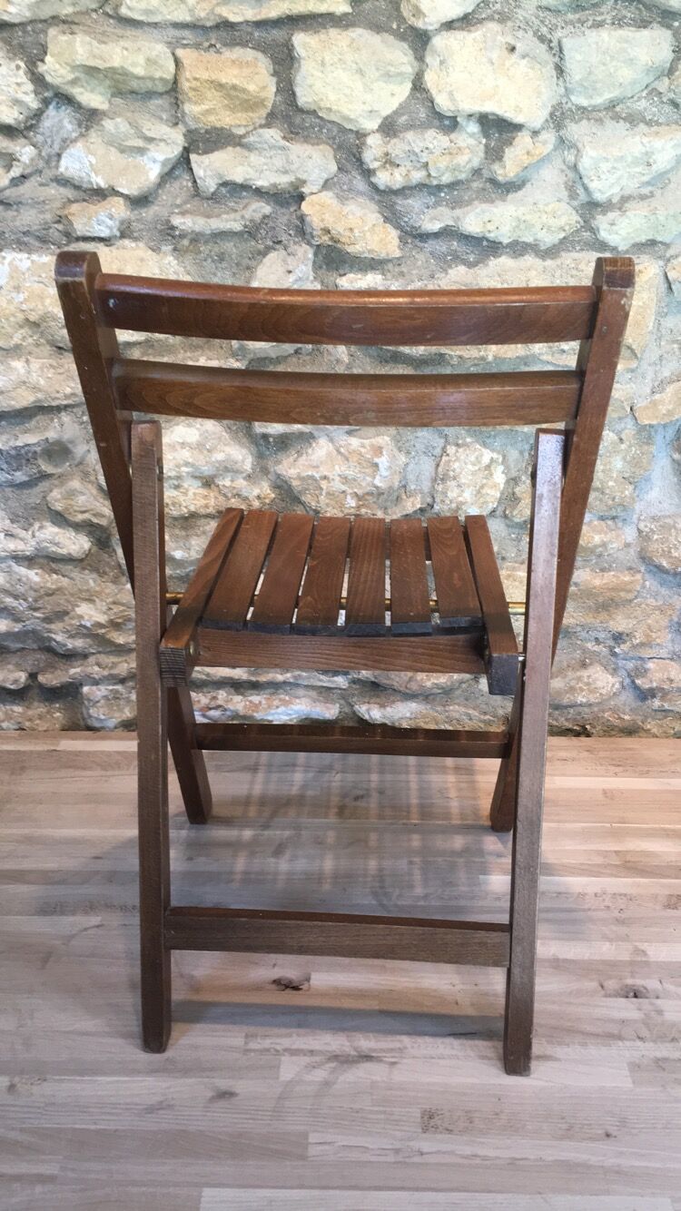Wood folding child  chair