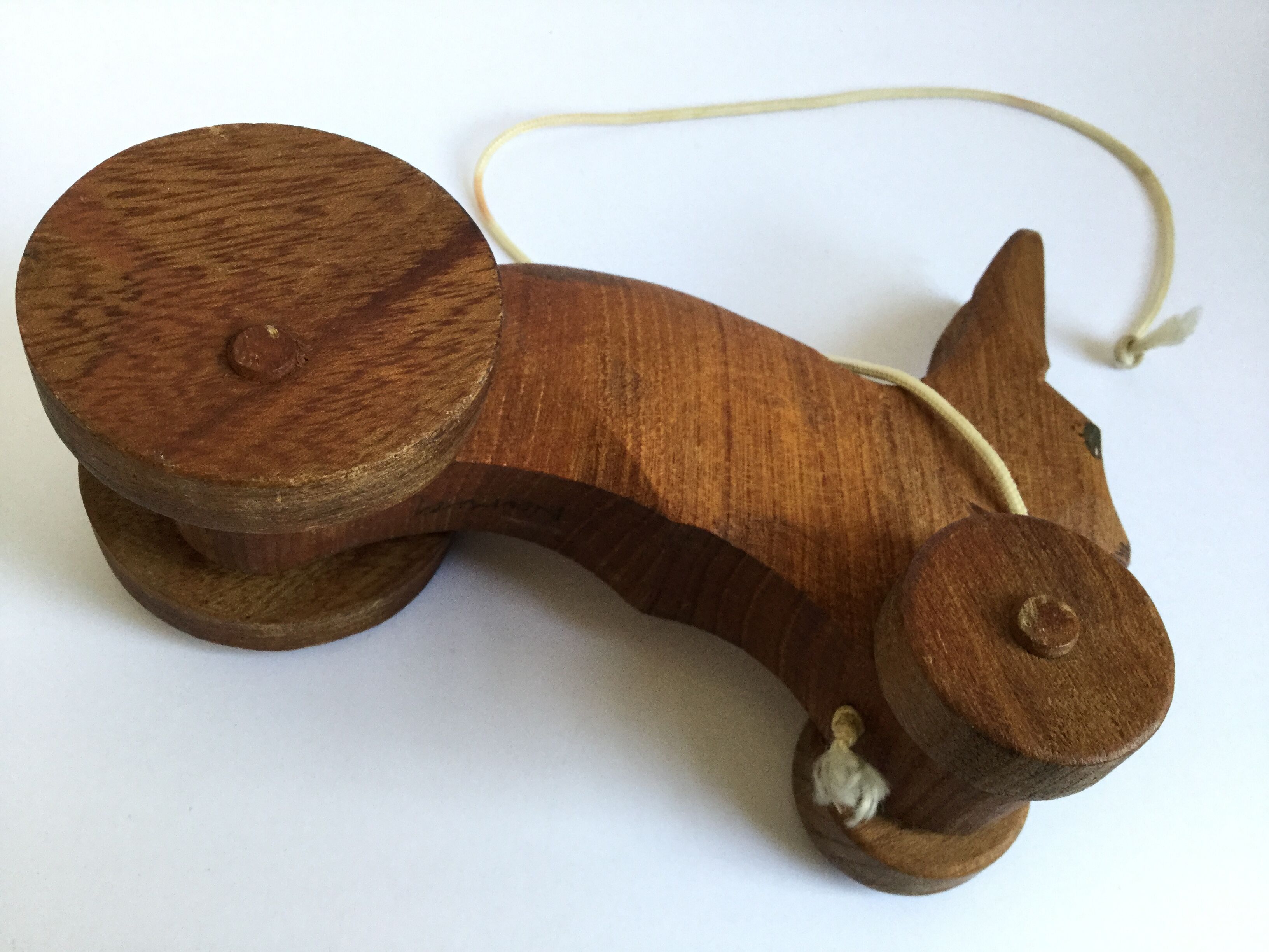 Handmade wooden toy Rabbit to shoot