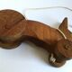 Handmade wooden toy Rabbit to shoot