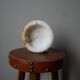 Vintage mineral stone ashtray, handcrafted country decoration