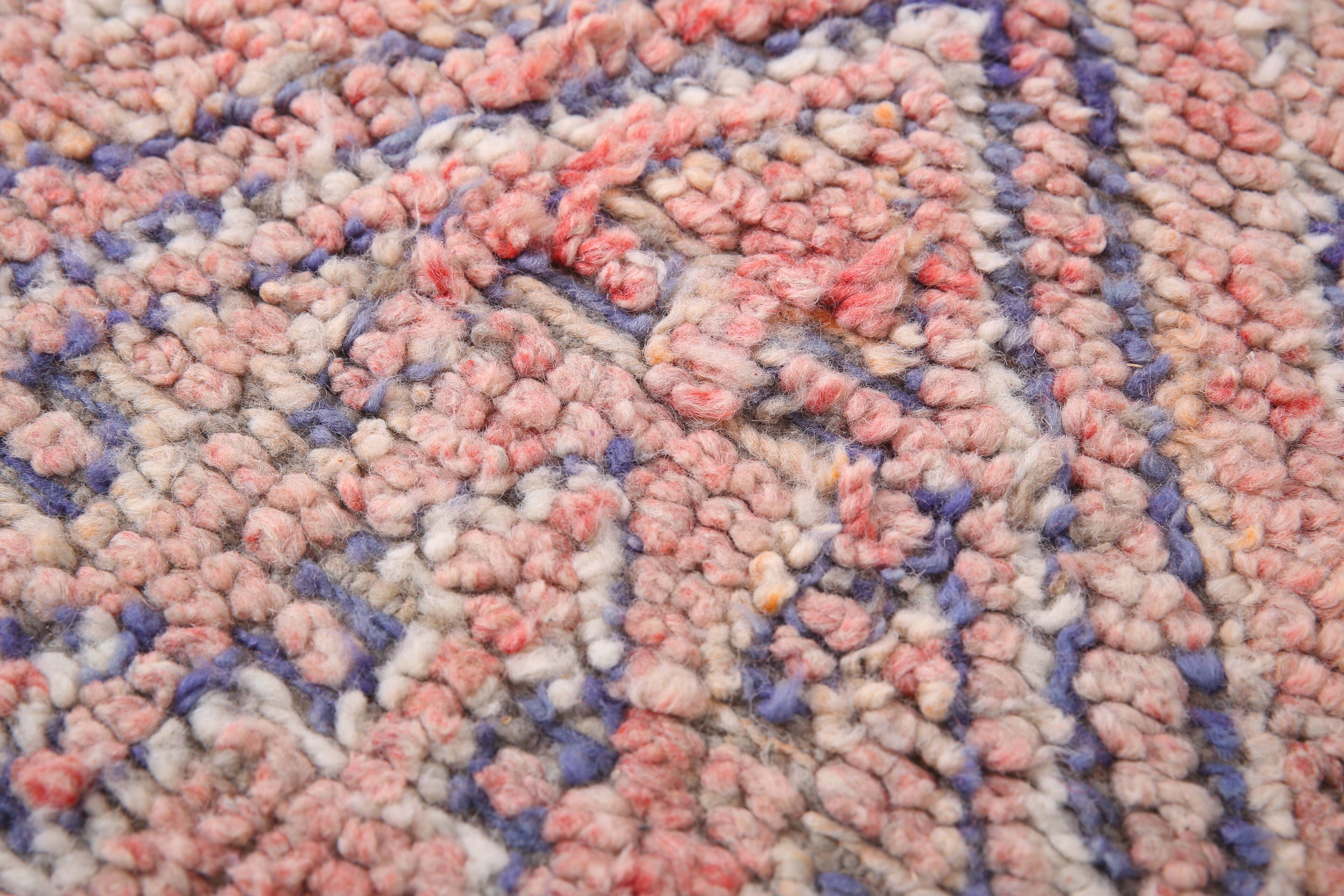 Vintage Handmade Moroccan Rug 188 x 283 cm - Berber rug - Old moroccan rug