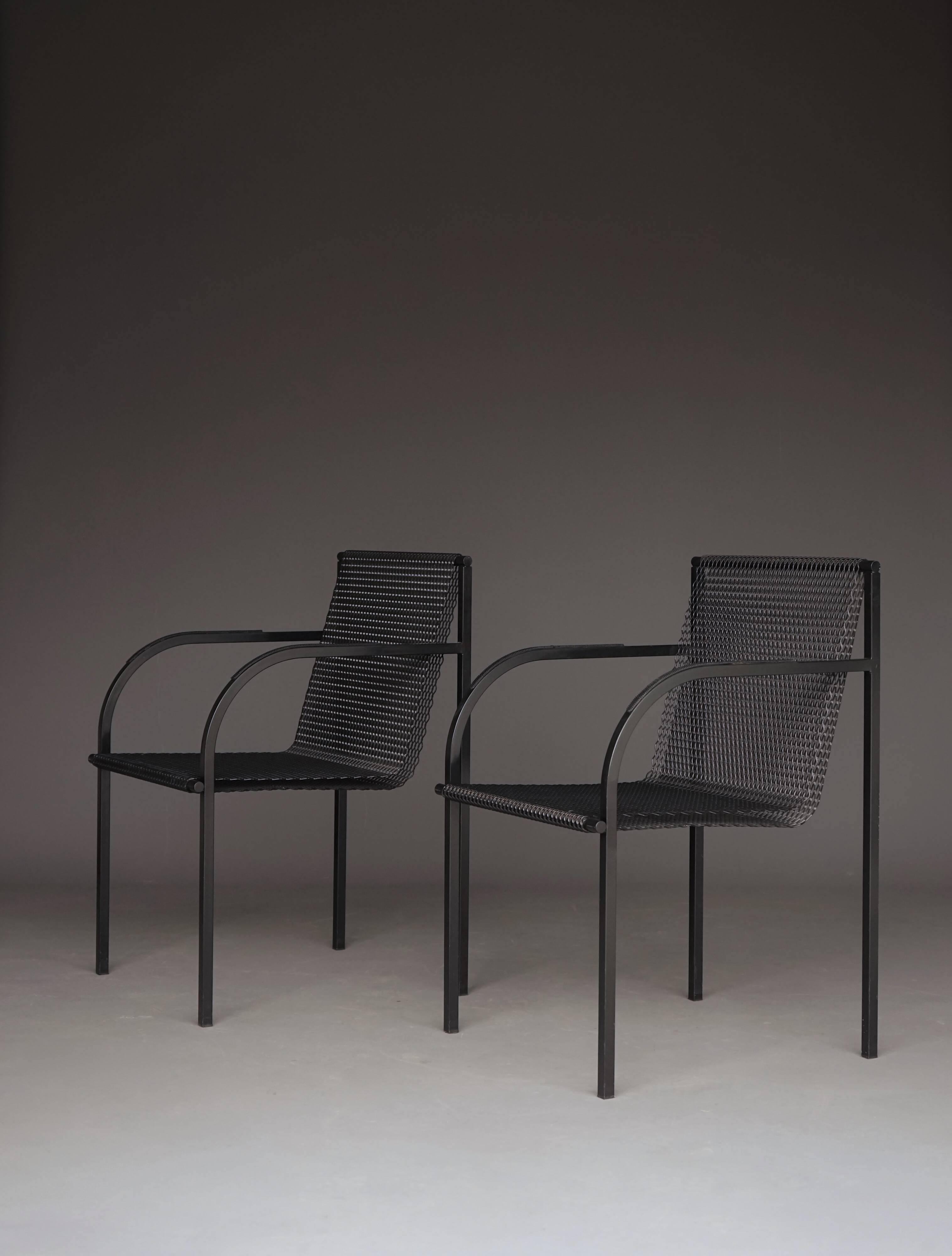 Model R401 Chairs by Shiro Kuramata for Pastoe. Set of 2