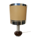 Wood and chrome metal design lamp 70s