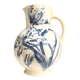 Sarreguemines pitcher, iron earthenware jug, "Narcissus" service