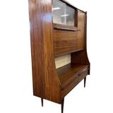 Vintage wooden cabinet with display case / bar section