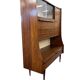 Vintage wooden cabinet with display case / bar section