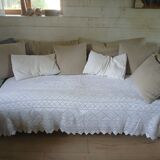 2 antique crochet bedspreads