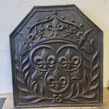 Plaque de cheminée fleurs de lys