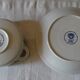 Villeroy and Boch. Cadiz model. Porcelain bowl with handle and its saucer. Design.