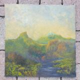 Oil landscape on canvas