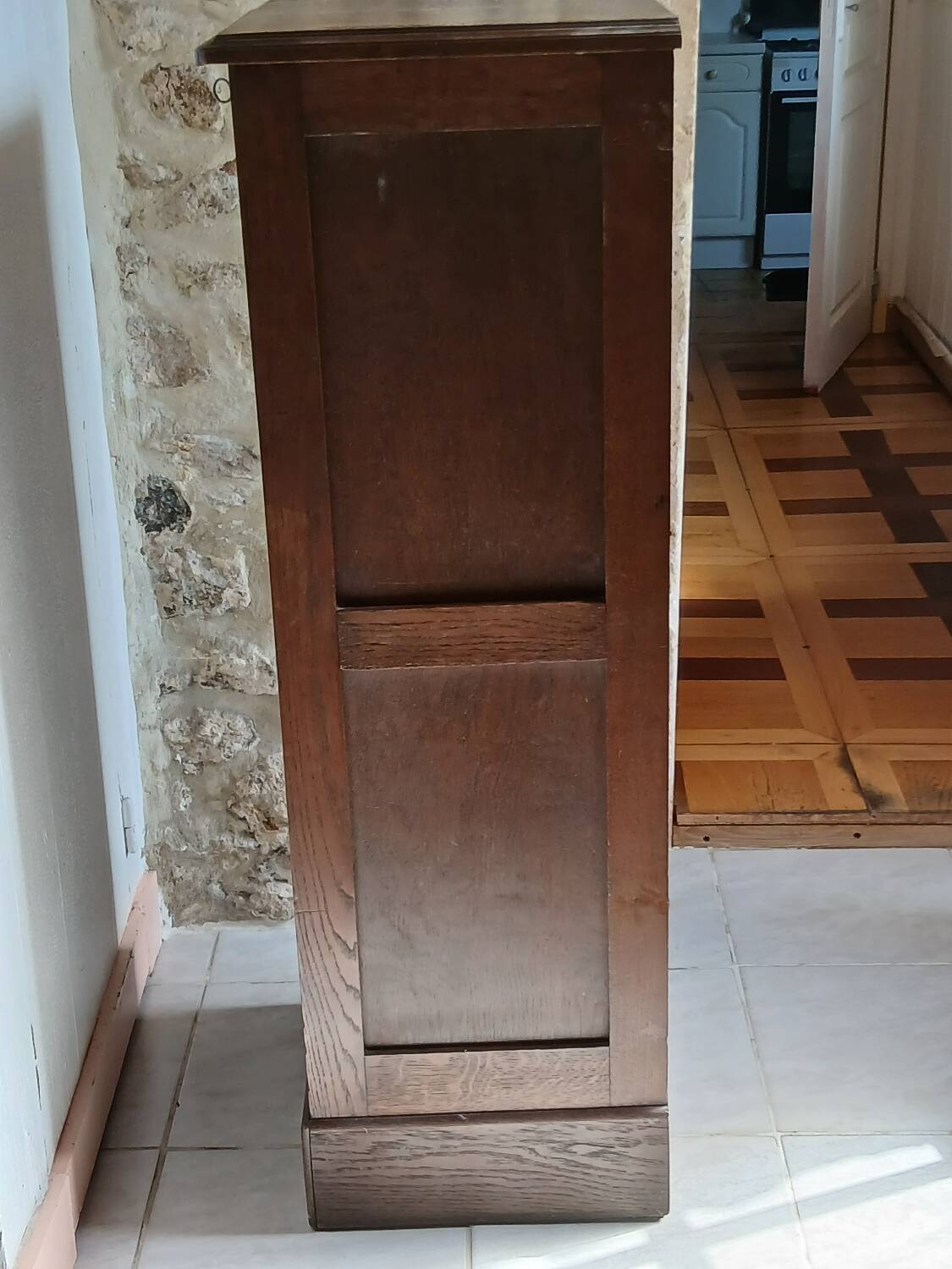 Vintage Filing Cabinet / Roll-Top Cabinet Circa 1940 – Oak Veneer