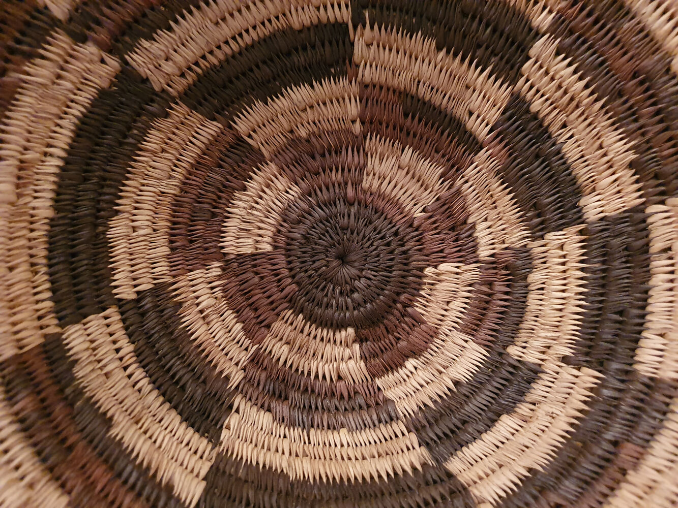 Corbeille africaine tressée, mural, panier tissé, ethnique et naturel, Botswana