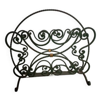 Wrought iron magazine rack