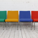 Red Vostra armchair designed by Jens Risom for Walter Knoll