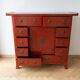 Red wooden Chinese-style storage furniture