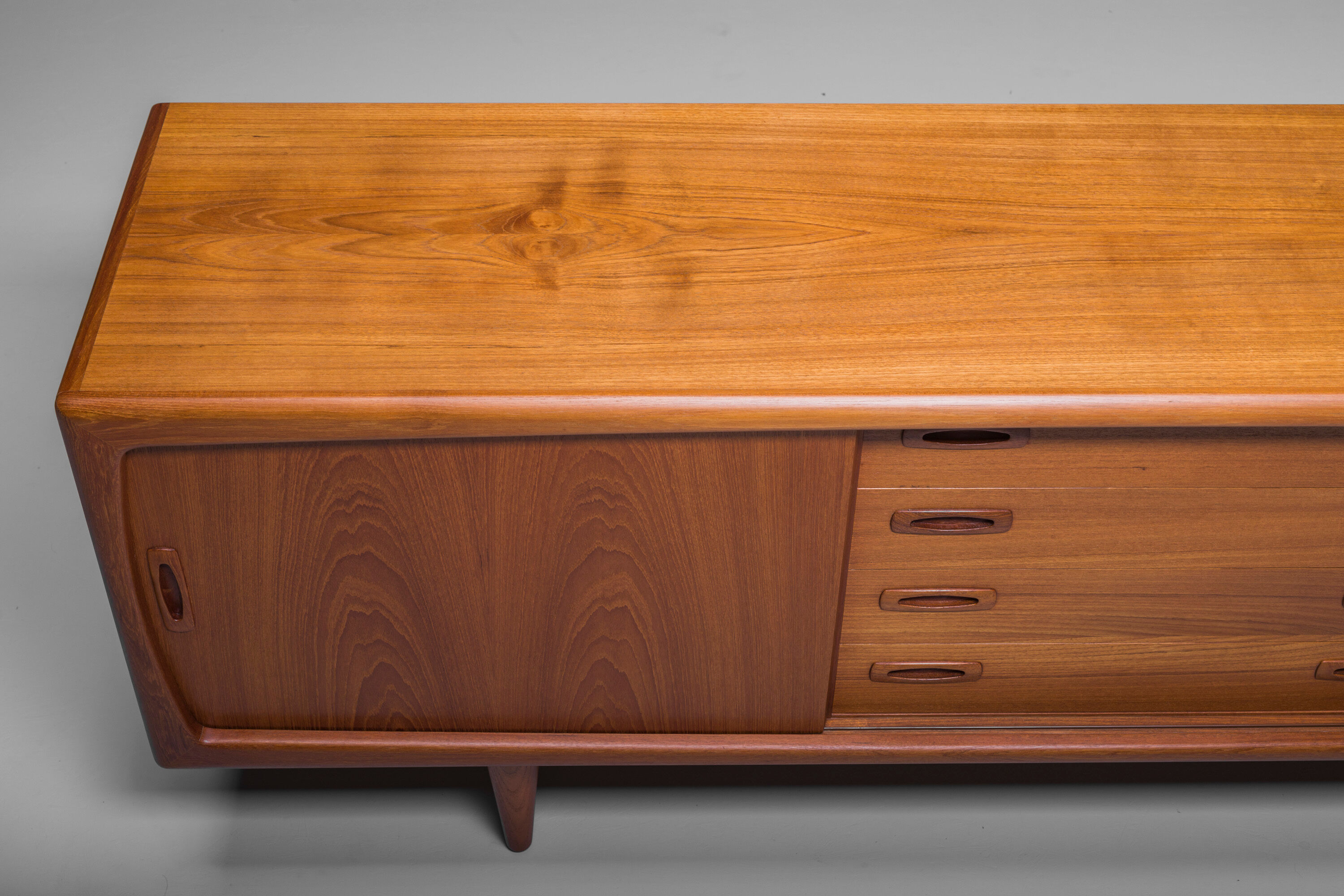 Mid-Century Danish teak sideboard by HP Hansen