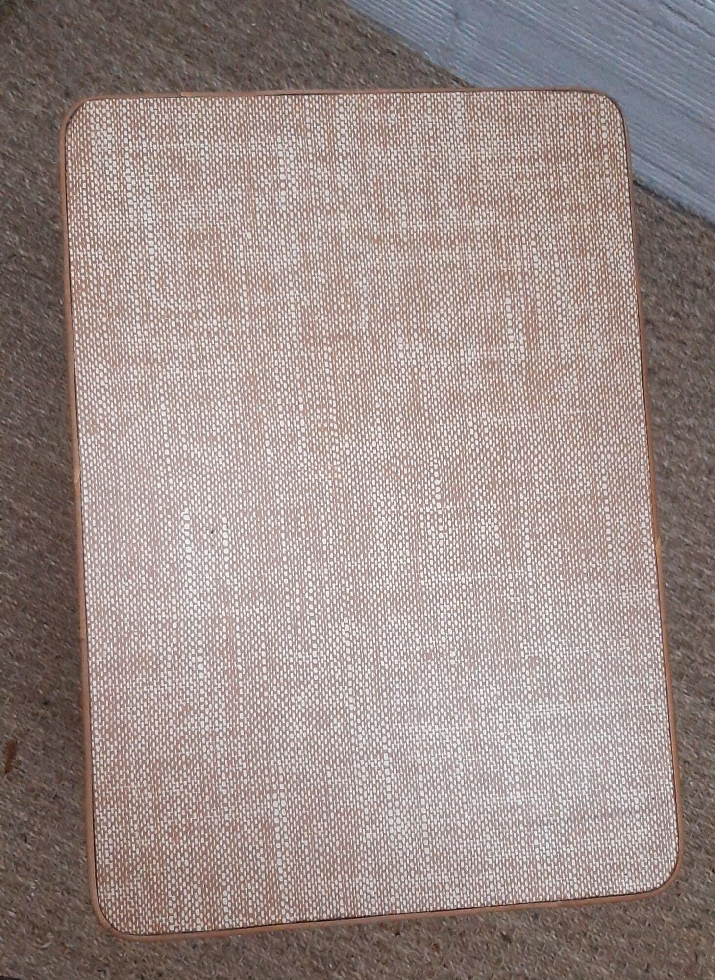 Set desk and armchair child rattan wicker 70s