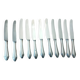 set of 11 silver metal cutlery