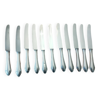 set of 11 silver metal cutlery