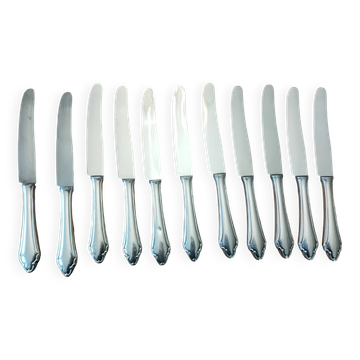 set of 11 silver metal cutlery