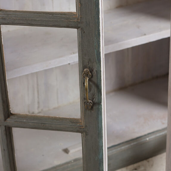 Vintage wooden showcase library