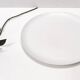 White Lacquered Ceramic Dessert Plate by Ginori Ascribable to Gio Ponti, Italy