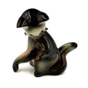 Figurine de chat Jichokera Bechyně vintage, années 1960