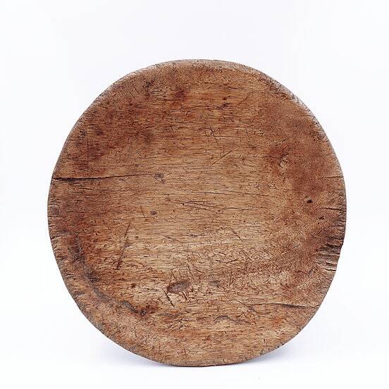 African tonga stool with handle