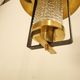 Vintage Pendant Lamp Maison Arlus in glass and brass year 70