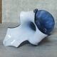 Gold and blue design vase Torcheux