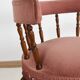 Old velvet armchair, toad style, from the 1950s