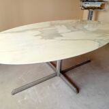 Roche Bobois oval marble table