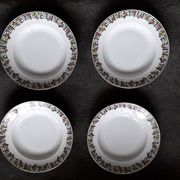 1 set of 4 Limoges ceramic plates from the 1950s