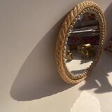 Rattan mirror