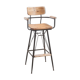 Bar chair made of iron and wood