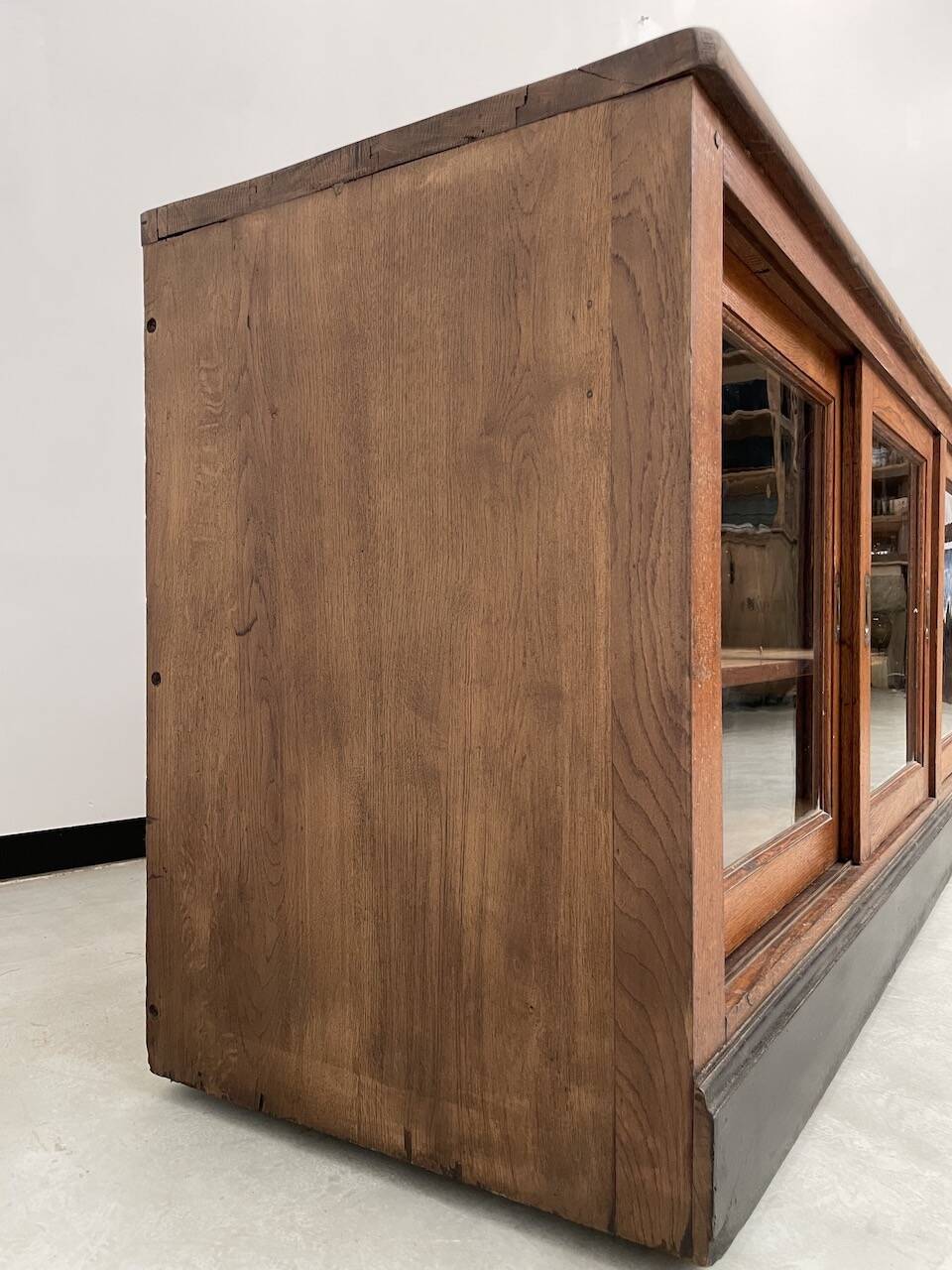 Enfilade de métier XXL chêne portes vitrées