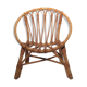 Vintage rattan basket armchair for children